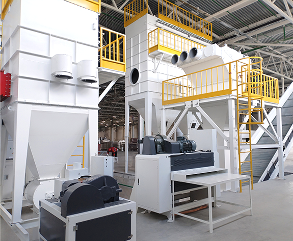 Volledig proces stofvrij afvalafvoersysteem voor een hoogwaardige Russische kartonfabriek